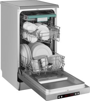 Посудомоечная машина Weissgauff DW 4015 серебристый (узкая) - купить недорого с доставкой в интернет-магазине