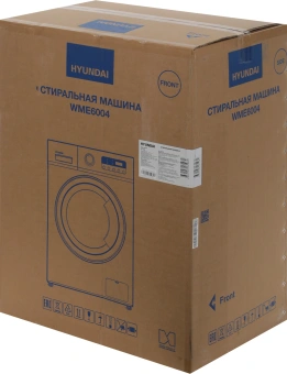 Стиральная машина Hyundai WME6004 класс: A+++ загр.фронтальная макс.:6кг белый инвертор - купить недорого с доставкой в интернет-магазине