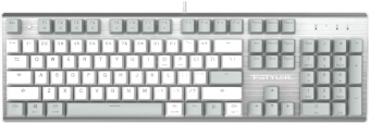 Клавиатура A4Tech Fstyler FS100 Neon механическая серый/белый USB for gamer LED (FS100) - купить недорого с доставкой в интернет-магазине