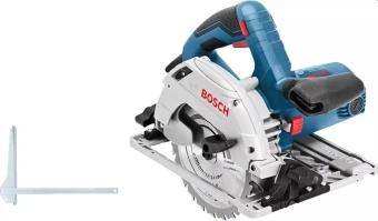 Циркулярная пила (дисковая) Bosch GKS 55+GCE 1350Вт (ручная) D диска.:165мм (601682100) - купить недорого с доставкой в интернет-магазине