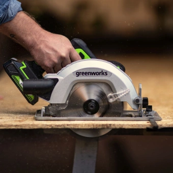 Циркулярная пила (дисковая) Greenworks GD24CS (ручная) D диска.:185мм (1500907CUB) - купить недорого с доставкой в интернет-магазине