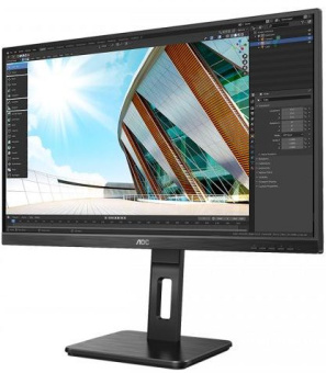 Монитор AOC 27" Pro Q27P2Q черный IPS LED 4ms 16:9 HDMI M/M матовая HAS Piv 300cd 178гр/178гр 2560x1440 75Hz VGA DP 2K USB 6.31кг - купить недорого с доставкой в интернет-магазине