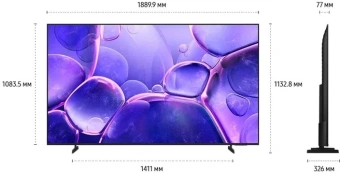 Телевизор LED Samsung 85" UE85U8000FUXRU Series 8 черный 4K Ultra HD 120Hz DVB-T2 DVB-C DVB-S2 USB WiFi Smart TV (RUS) - купить недорого с доставкой в интернет-магазине