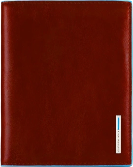 Обложка для паспорта Piquadro Blue Square PP1660B2/CU4 табачный натур.кожа - купить недорого с доставкой в интернет-магазине