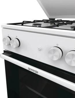 Плита Газовая Gorenje GG5A14WJ белый (металлическая крышка) реш.сталь - купить недорого с доставкой в интернет-магазине