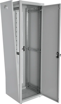 Шкаф коммутационный ЦМО (ШТК-Э-42.6.8-33АА) напольный 42U 600x800мм пер.дв.металл металл 2 бок.пан. направл.под закл.гайки 710кг серый 715мм 87кг 180град. 1987мм IP20 сталь - купить недорого с доставкой в интернет-магазине