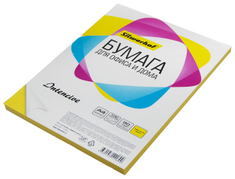 Бумага Silwerhof A4/80г/м2/100л./желтый интенсив общего назначения(офисная) - купить недорого с доставкой в интернет-магазине