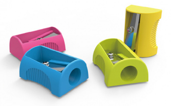 Точилка для карандашей ручная Deli E0531 Neon 1 отверстие пластик ассорти туба - купить недорого с доставкой в интернет-магазине