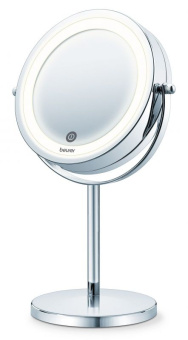 Косметическое зеркало BeurerBS55 круглое 13см настольное хром (654.86) - купить недорого с доставкой в интернет-магазине