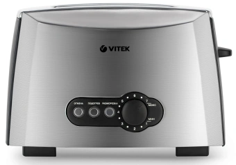 Тостер Vitek VT-7162 945Вт серый - купить недорого с доставкой в интернет-магазине