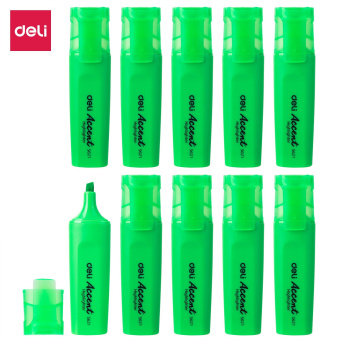 Текстовыделитель Deli Accent ES621GREEN Delight скошенный пиш. наконечник 1-5мм зеленый - купить недорого с доставкой в интернет-магазине