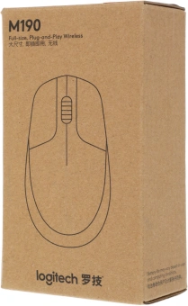 Мышь Logitech M190 черный/красный оптическая 1000dpi беспров. USB 2but (910-005926) - купить недорого с доставкой в интернет-магазине