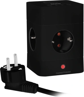 Сетевой удлинитель Buro BU-PTE4.1UC-B 1.5м (4 розетки) черный (пакет ПЭ) - купить недорого с доставкой в интернет-магазине