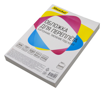 Обложки для переплёта Silwerhof A4 230г/м2 белый (100шт) (1449325) - купить недорого с доставкой в интернет-магазине