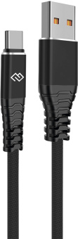 Кабель Digma DG-USBA-С-1M-27W USB (m)-USB Type-C (m) 1м черный - купить недорого с доставкой в интернет-магазине
