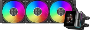 Система водяного охлаждения PcCooler DS360 Display ARGB Soc-AM5/AM4/1200/1700/1851 черный 4-pin 39.8dB Al LCD 310W Ret (DS360-BKAWXY-GL) - купить недорого с доставкой в интернет-магазине