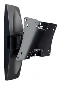 Кронштейн для телевизора Holder LCDS-5062 черный глянец 19"-32" макс.30кг настенный поворот и наклон - купить недорого с доставкой в интернет-магазине