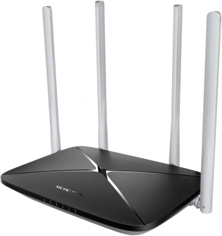 Роутер Mercusys MB135-4G AC1200 10/100BASE-TX/3G/4G cat.4 черный - купить недорого с доставкой в интернет-магазине