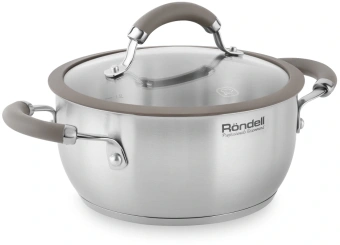 Кастрюля Rondell Balance RDS-755 5л. d=24см (с крышкой) стальной - купить недорого с доставкой в интернет-магазине