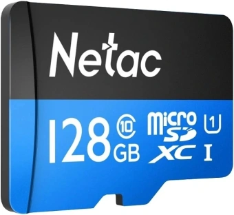 Флеш карта microSDXC 128GB Netac NT02P500STN-128G-R P500 + adapter - купить недорого с доставкой в интернет-магазине