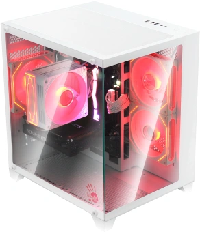 Корпус Bloody BD-CC105 белый без БП mATX 5x120mm 1xUSB2.0 1xUSB3.0 audio bott PSU - купить недорого с доставкой в интернет-магазине