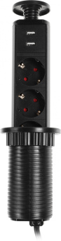 Сетевой разветвитель Premier 3R USB 1.8м (3 розетки) черный (коробка) - купить недорого с доставкой в интернет-магазине