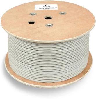 Кабель информационный Cabeus FTP-4P-CAT.6-SOLID-GY кат.6 U/FTP 4 пары PVC внутренний 305м серый - купить недорого с доставкой в интернет-магазине