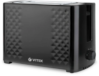 Тостер Vitek VT-1586 800Вт черный - купить недорого с доставкой в интернет-магазине