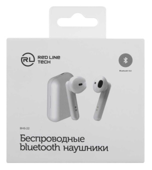 Гарнитура вкладыши Redline BHS-22 белый беспроводные bluetooth в ушной раковине (УТ000019149) - купить недорого с доставкой в интернет-магазине