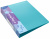 Папка панорама на 4-х кольцах Бюрократ Pastel PAST0740/4RBLUE A4 пластик 0.7мм кор.40мм торц.карм с бум. встав голубой - купить недорого с доставкой в интернет-магазине