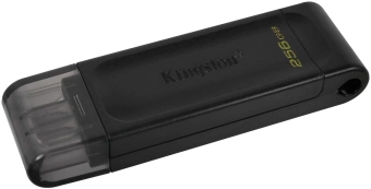 Флеш Диск Kingston 256GB DataTraveler 70 Type-C DT70/256GB USB3.2 черный - купить недорого с доставкой в интернет-магазине