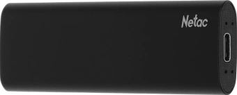 Накопитель SSD Netac USB-C 128GB NT01ZSLIM-128G-32BK Z Slim черный - купить недорого с доставкой в интернет-магазине