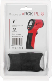 Пирометр RGK PL-8 красный/черный - купить недорого с доставкой в интернет-магазине