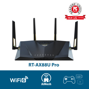 Роутер беспроводной Asus RT-AX88U PRO AX6000 10/100/1000BASE-TX/4G ready - купить недорого с доставкой в интернет-магазине