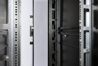 Шкаф серверный ЦМО (ШТК-СП-48.8.12-48АА-9005) напольный 48U 800x1130мм пер.дв.перфор. задн.дв.перфор.2-хст. 2 бок.пан. направл.под закл.гайки 1350кг черный 890мм 170кг 180град. 2215мм - купить недорого с доставкой в интернет-магазине