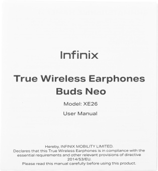 Гарнитура внутриканальные Infinix XBuds XE26 белый беспроводные bluetooth в ушной раковине (10311752) - купить недорого с доставкой в интернет-магазине