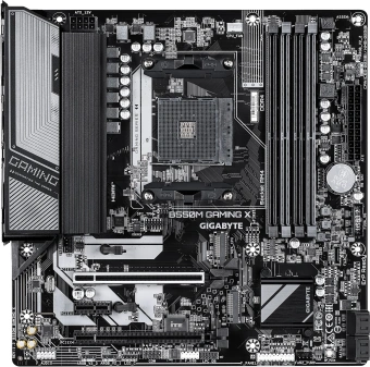 Материнская плата Gigabyte B550M GAMING X Soc-AM4 AMD B550 4xDDR4 mATX AC`97 8ch(7.1) GbLAN RAID+HDMI+DP - купить недорого с доставкой в интернет-магазине