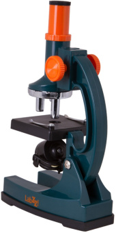 Микроскоп Levenhuk LabZZ M1 монокуляр 100-300x на 3 объектива зеленый/оранжевый - купить недорого с доставкой в интернет-магазине