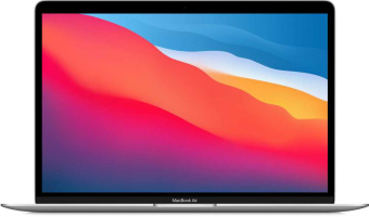 Ноутбук Apple MacBook Air A2337 M1 8 core 8Gb SSD256Gb/7 core GPU 13.3" IPS (2560x1600) macOS silver WiFi BT Cam (MGN93LL/A) - цена, купить или заказать с доставкой в интернет-магазине Ноутбук Apple MacBook Air A2337 M1 8 core 8Gb SSD256Gb/7 core GPU 13.3" IPS (2560x1600) macOS silver WiFi BT Cam (MGN93LL/A) - купить недорого с доставкой в интернет-магазине