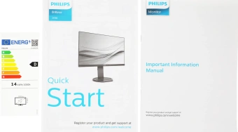 Монитор Philips 23.8" 241B8QJEB (00/01) черный IPS LED 16:9 DVI HDMI M/M матовая HAS Piv 1000:1 250cd 178гр/178гр 1920x1080 75Hz VGA DP FHD USB 4.97кг - купить недорого с доставкой в интернет-магазине
