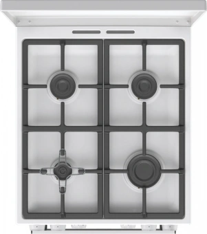 Плита Комбинированная Gorenje GK5C42WF-B белый (металлическая крышка) реш.чугун - купить недорого с доставкой в интернет-магазине