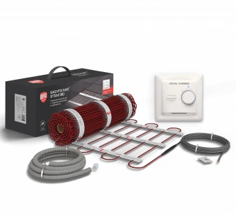 Мат нагревательный Royal Thermo EasyFix RTEM 2-180-1 1м2 2м 180Вт красный - купить недорого с доставкой в интернет-магазине