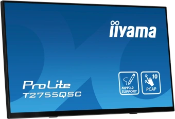 Монитор Iiyama 27" ProLite T2755QSC-B1 черный IPS LED 16:9 HDMI M/M глянцевая 400cd 178гр/178гр 2560x1440 75Hz DP WQ USB Touch 5.8кг - купить недорого с доставкой в интернет-магазине