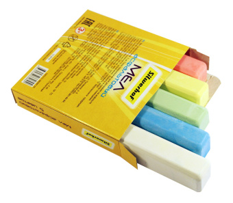 Мел цветной асфальтовый Silwerhof 882087-05 Солнечная коллекция 5цв. картон.кор. - купить недорого с доставкой в интернет-магазине