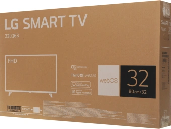 Телевизор LED LG 32" 32LQ63806LC.ARUG белый FULL HD 60Hz DVB-T DVB-T2 DVB-C DVB-S DVB-S2 USB WiFi Smart TV - купить недорого с доставкой в интернет-магазине