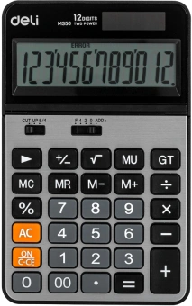 Калькулятор настольный Deli EM350 серебристый металлик 12-разр. - купить недорого с доставкой в интернет-магазине