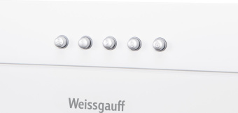 Вытяжка каминная Weissgauff Sigma 60 PB WH белый управление: кнопочное (1 мотор) - купить недорого с доставкой в интернет-магазине
