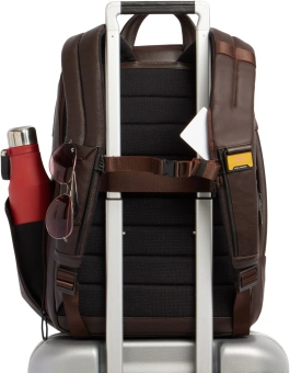Рюкзак мужской Piquadro Russel CA7162W137/TM темно-коричневый натур.кожа - купить недорого с доставкой в интернет-магазине