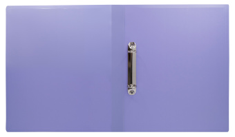 Папка на 2-х кольцах Бюрократ Pastel PAST0812/2RVIO A4 пластик 0.5мм кор.27мм торц.карм с бум. встав фиолетовый - купить недорого с доставкой в интернет-магазине
