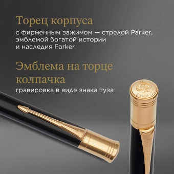 Ручка шариков. Parker Duofold K74 (1931386) Black GT M черн. черн. подар.кор. - купить недорого с доставкой в интернет-магазине